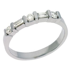 White Gold Matching Band