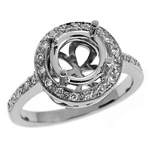 Palladium Engagement Ring