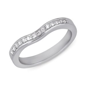White Gold Matching Band
