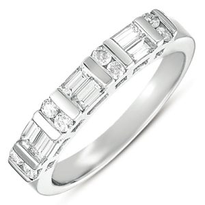White Gold Matching Band