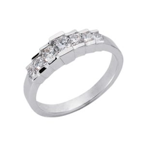 White Gold Matching Band