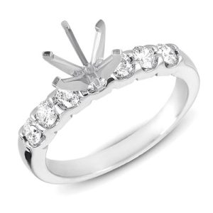 Platinum Shared Prong Semi