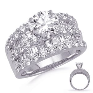 White Gold Diamond Engagement Ring