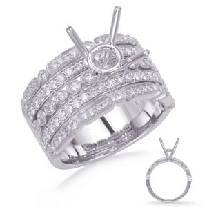 White Gold Diamond Engagement Rin