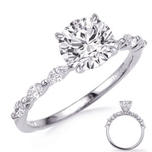 Platinum Marquise Engagement Ring