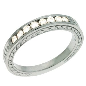 White Gold Matching Band
