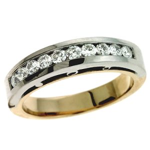 Yellow & White Gold Matching Band