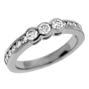 White Gold Matching Band