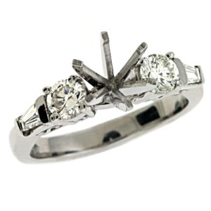 Two Tone Engagement Ring