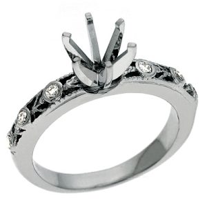 White Gold Engagement Ringount