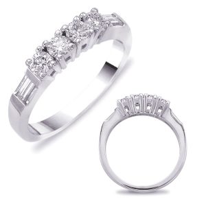 White Gold Matching Band