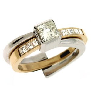 Yellow & White Gold Engagement Ring