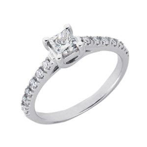 White Gold Engagement Ring