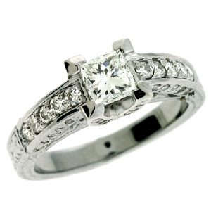 White Gold Engagement Ring