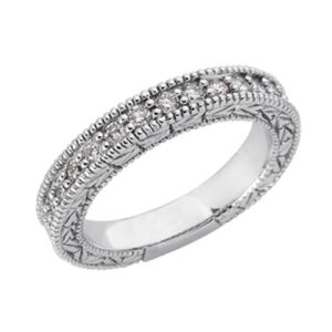 White Gold Matching Band