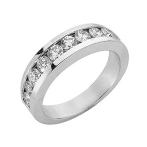 White Gold Matching Band