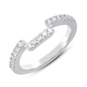 White Gold Matching Band