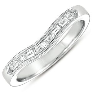 White Gold Matching Band