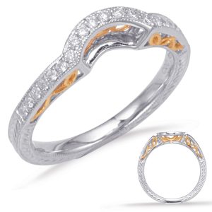 Rose & White Gold Matching Band