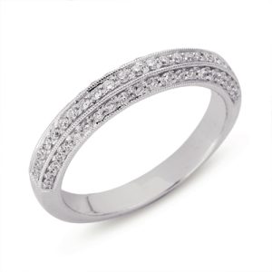 White Gold Matching Band