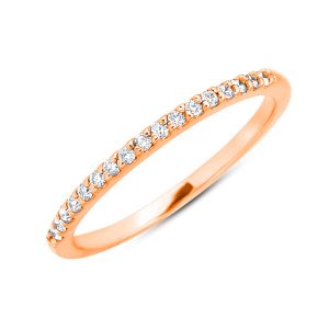 Rose Gold Diamond Band