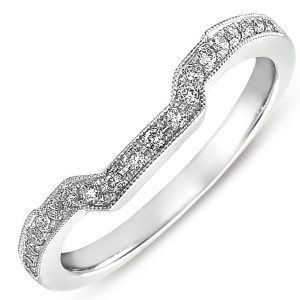 White Gold Matching Band