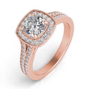 Rose Gold Diamond Engagement Ring