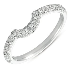 White Gold Pave Matching Band