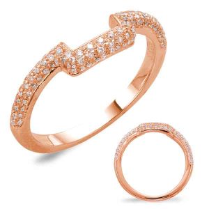 Rose Gold Pave Matching Band