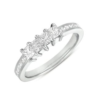 White Gold Matching Band