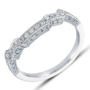 White Gold Matching Band