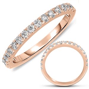 Rose Gold Matching Diamond Band