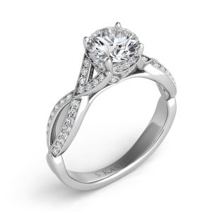Palladium Engagement Ring