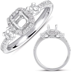 White Gold Semi Mounting