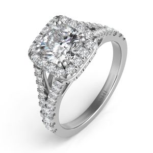 Platinum Pave Engagement Ring