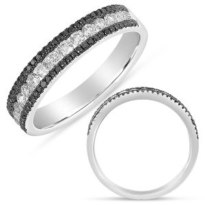 Black & White Diamond Fashion Band