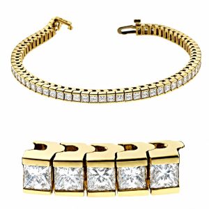 Princess Cut Bracelet Princess Cut Bracelet