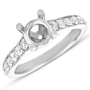 White Gold Engagement Ring White Gold Engagement Ring