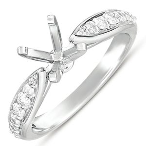 White Gold Engagement Ring White Gold Engagement Ring
