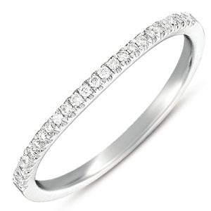 White Gold Curved Band White Gold Curved Band