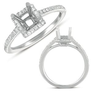 White Gold Engagement Ring White Gold Engagement Ring