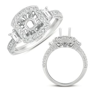 Baguette Diamond Engagement Ring