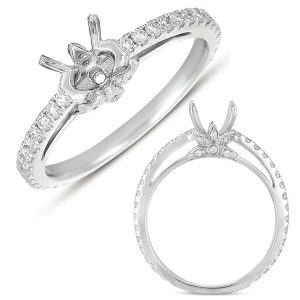 White Gold Engagement Ring White Gold Engagement Ring