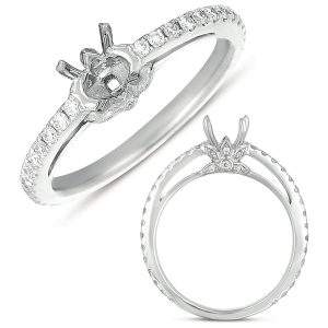 White Gold Engagement Ring White Gold Engagement Ring