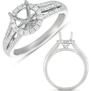 White Gold Engagement Ring White Gold Engagement Ring
