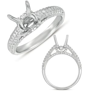 White Gold Engagement Ring White Gold Engagement Ring