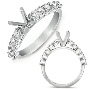 14KW Side Stone - Prong Set on Clearance 14KW Side Stone - Prong Set on Clearance