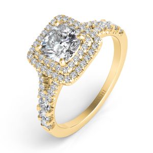 Yellow Gold Pave Engagement Ring Yellow Gold Pave Engagement Ring