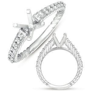 White Gold Semi Mounting White Gold Semi Mounting