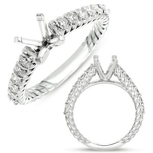 White Gold Semi Mounting White Gold Semi Mounting